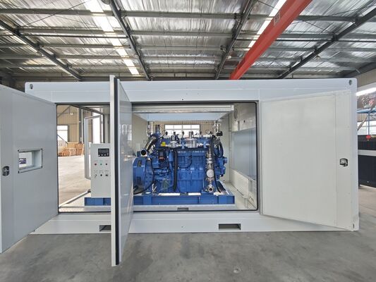 Ein guter Preis. 400KW Yuchai Motor Regen- und schallgedämmter Container-Außen-Silent-Biomasse-Erdgasmotorgenerator Online